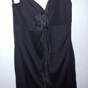 Black Crepe Jersey Jumpsuit w/ Spaghetti Straps